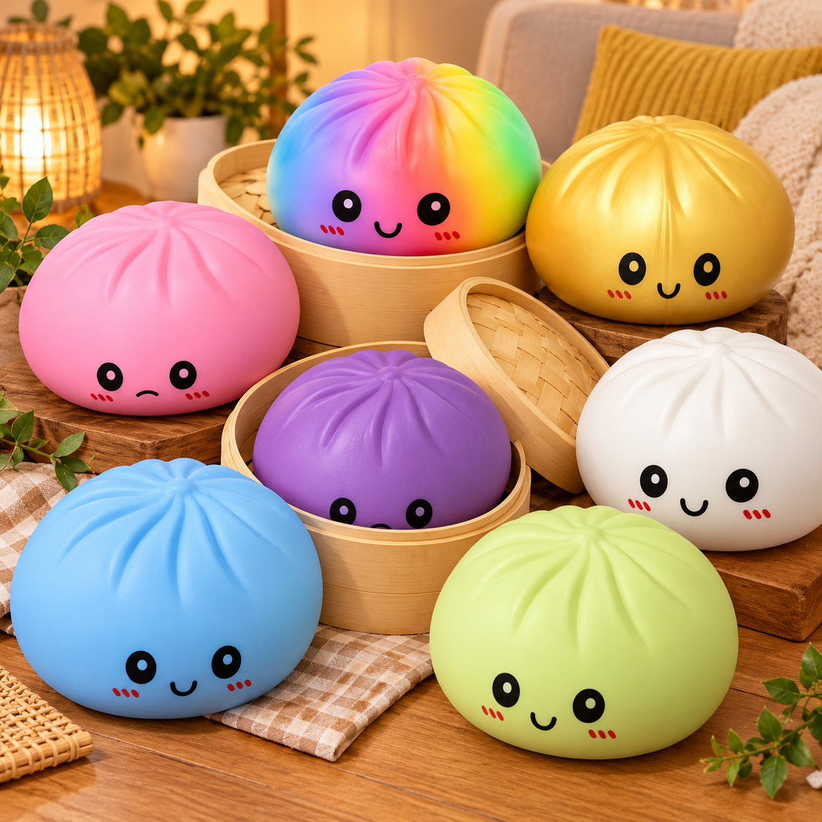 Giant Dumpling Squishy slow-rise