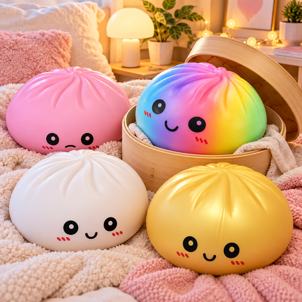 Giant Dumpling Squishy variants