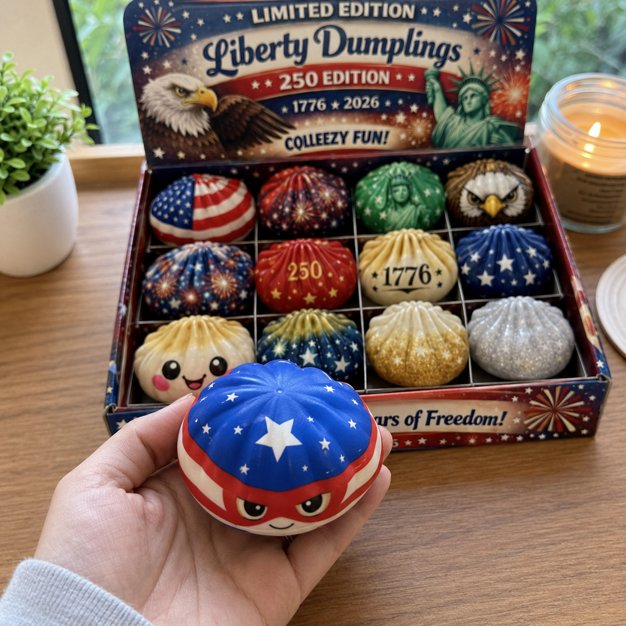 Boule anti-stress Liberty Dumpling - Boîte surprise mystère