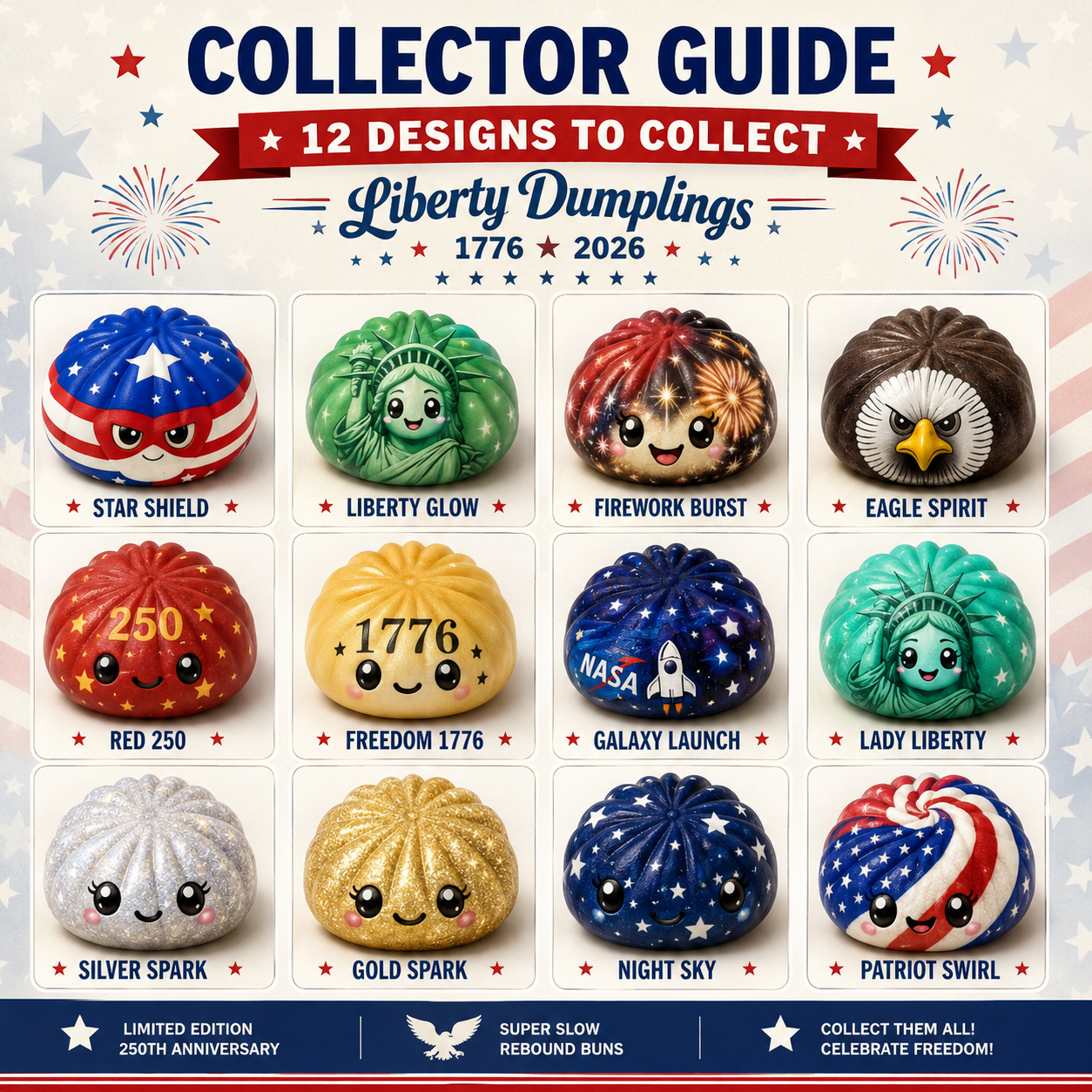 Boule anti-stress Liberty Dumpling - Boîte surprise mystère