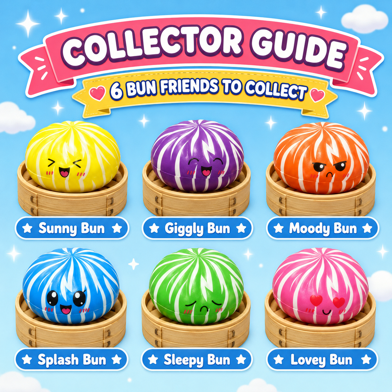 Balle anti-stress Rainbow Mood Dumpling — Boîte mystère surprise