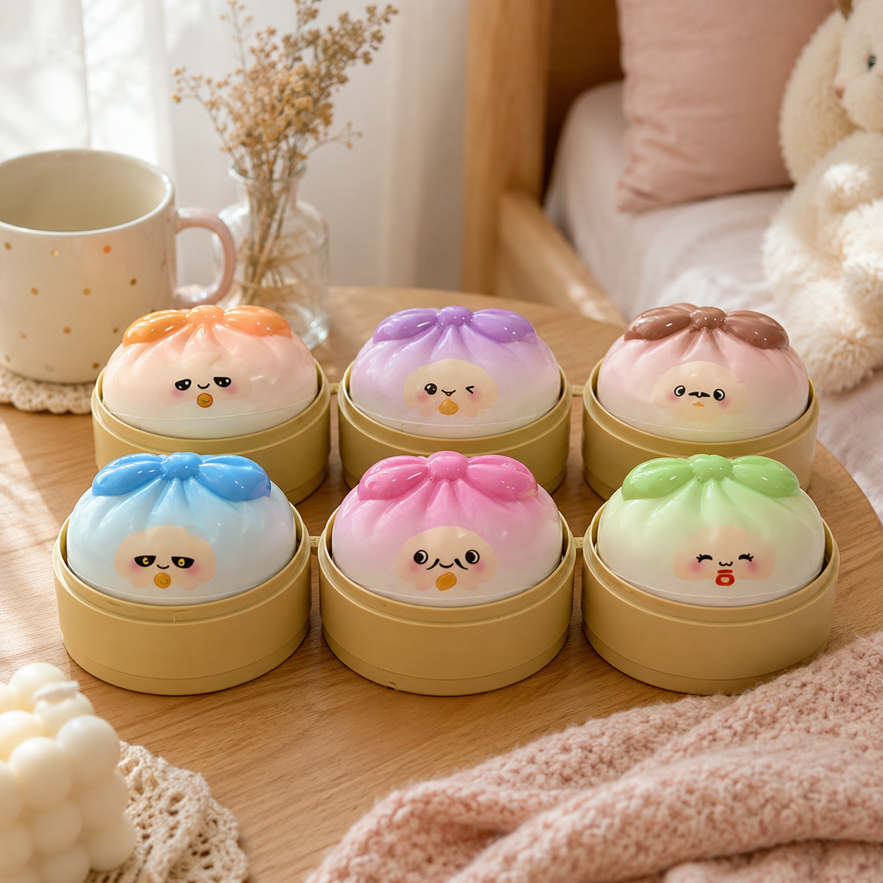 Bow Dumpling Squishy — Boîte mystère surprise
